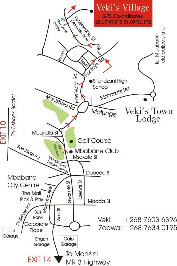 Veki'S Village Cottages Mbabane Dış mekan fotoğraf